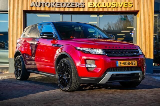 Rood, metallic lak Gebruikt 2012 Land Rover Range Rover evoque Dynamic SUV | € 27.900 - Afbeelding 1/4