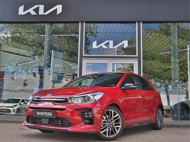 Rood Gebruikt 2021 Kia Rio GT-Line Hatchback | € 20.945 (Eerlijke prijs) - Afbeelding 1/4