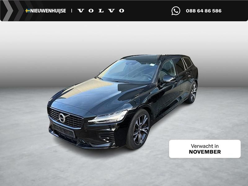 Zwart Gebruikt 2022 Volvo V60 R-Design Stationwagen | € 38.899 (Eerlijke prijs) - Afbeelding 1/4