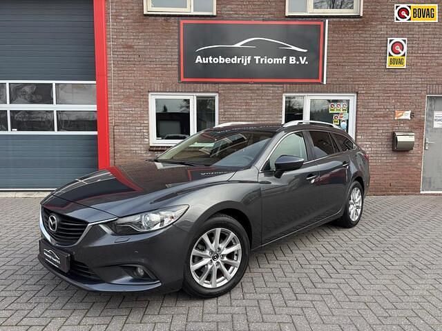 Grijs (metallic) Gebruikt 2014 Mazda 6 Stationwagen | € 15.695 (Eerlijke prijs) - Afbeelding 1/4