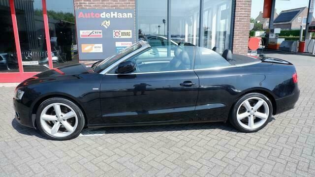 Occasion Audi A5 Cabriolet S-Line 245 PK (180 kW) 2009 Zwart Cabriolet