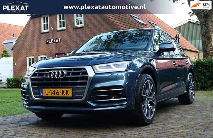 Blauw, metallic lak Gebruikt 2018 Audi Q5 Design SUV | € 24.945 (Goede deal) - Afbeelding 1/4