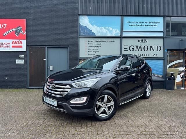 Zwart Occasion 2015 Hyundai Santa Fe SUV | € 15.950 - Afbeelding 1/4