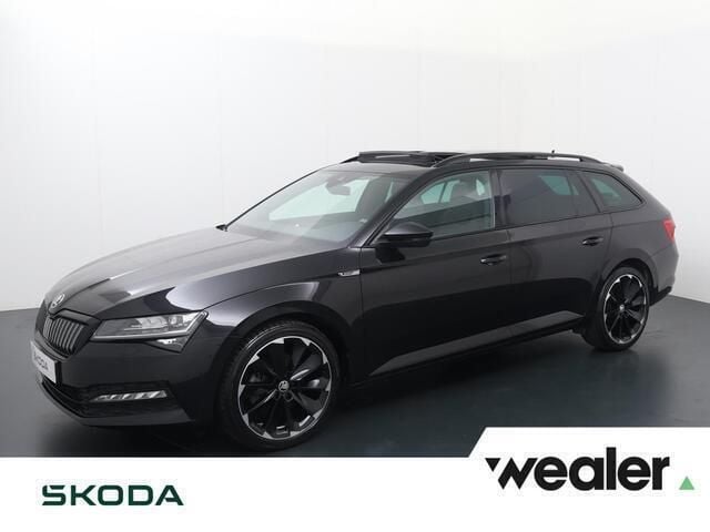 Zwart Gebruikt 2021 Skoda Superb Business Line Stationwagen | € 31.940 (Eerlijke prijs) - Afbeelding 1/4