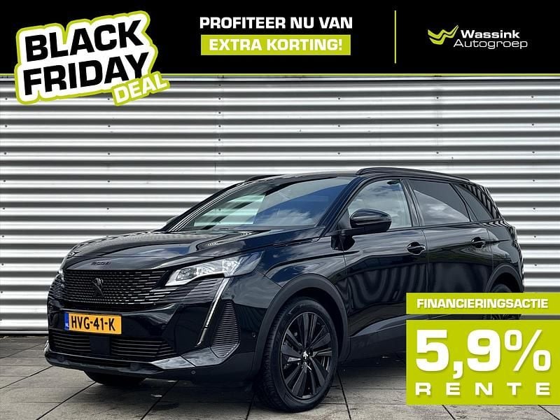 Zwart Gebruikt 2023 Peugeot 5008 GT SUV | € 32.899 (Eerlijke prijs) - Afbeelding 1/4