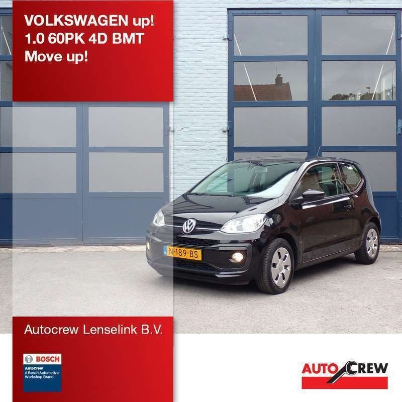 Zwart Gebruikt 2020 VW up! Move Hatchback | € 8.850 (Eerlijke prijs) - Afbeelding 1/2