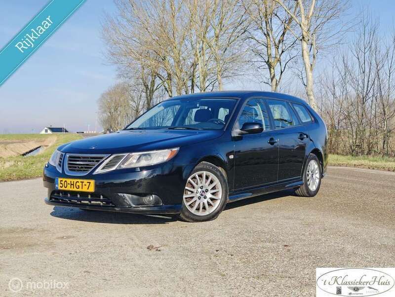 Zwart Gebruikt 2008 Saab 9-3 Vector Stationwagen | € 3.450 (Eerlijke prijs) - Afbeelding 1/4