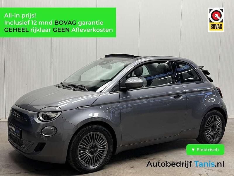 Grijs Gebruikt 2022 Fiat 500e Icon Cabriolet | € 19.950 (Super prijs) - Afbeelding 1/4
