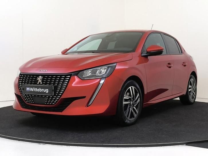Rood Gebruikt 2021 Peugeot 208 Allure Hatchback | € 14.925 (Eerlijke prijs) - Afbeelding 1/3