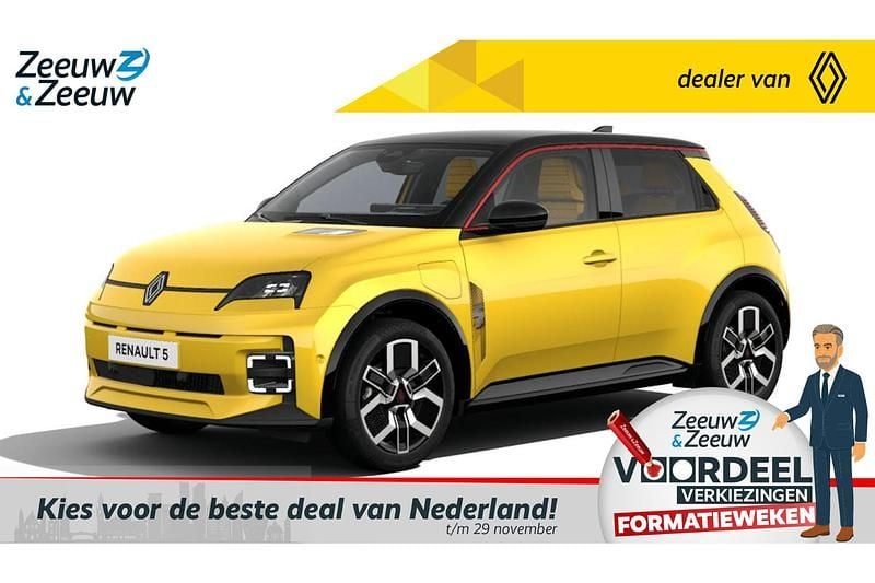 Jaune pop Nieuw 2025 Renault R5 Iconic Hatchback | € 31.565 (Goede deal) - Afbeelding 1/4