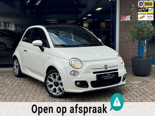 Wit Gebruikt 2015 Fiat 500C Cabriolet | € 6.950 (Super prijs) - Afbeelding 1/4