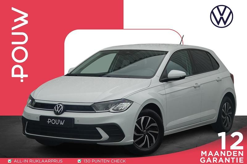 Wit Occasion 2021 VW Polo Life Hatchback | € 17.500 (Iets duurder) - Afbeelding 1/4