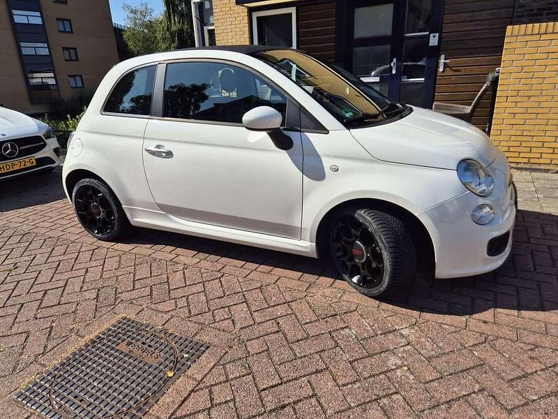Wit Gebruikt 2014 Fiat 500 Lounge Cabriolet | € 8.950 (Duur) - Afbeelding 1/4