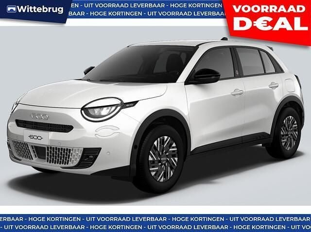 Wit Nieuw 2025 Fiat 600E Red SUV | € 28.333 (Super prijs) - Afbeelding 1/4