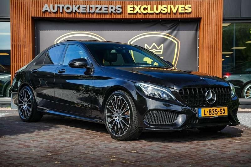 Zwart Gebruikt 2015 Mercedes C400 AMG Sedan | € 24.900 (Super prijs) - Afbeelding 1/4