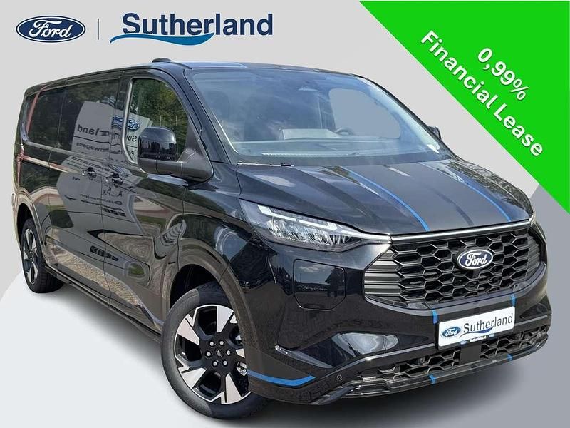 Zwart Nieuw 2025 Ford Transit Custom Sport Van | € 45.900 - Afbeelding 1/4