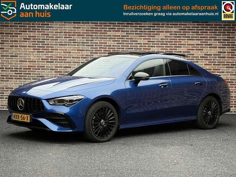 Blauw Gebruikt 2023 Mercedes CLA250e AMG line Sedan | € 39.995 - Afbeelding 1/4