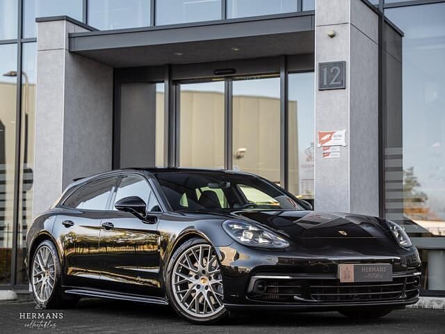 Zwart Gebruikt 2020 Porsche Panamera S E-Hybrid Sport Turismo Sedan | € 69.950 - Afbeelding 1/4