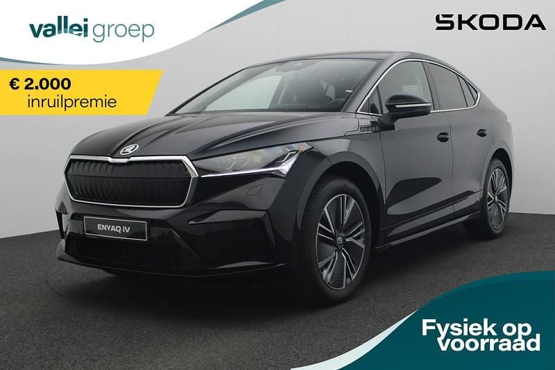 Zwart Gebruikt 2023 Skoda Enyaq iV Business Line SUV | € 42.990 - Afbeelding 1/4