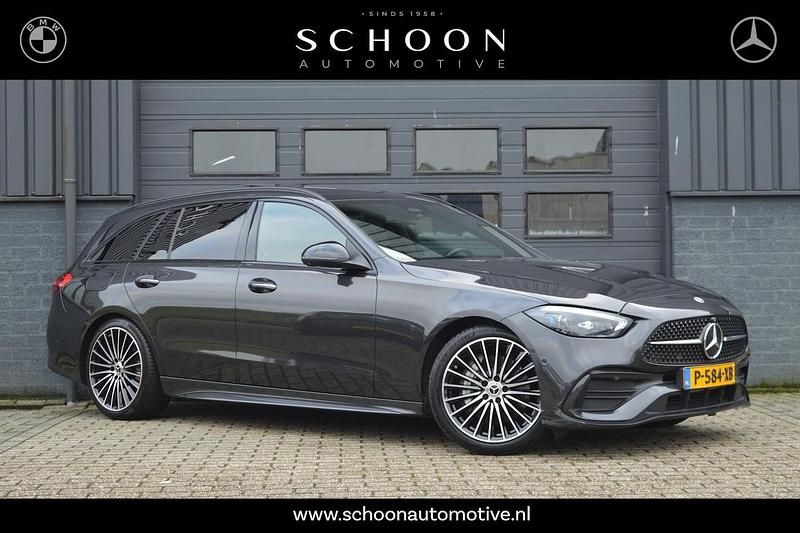Grijs Occasion 2022 Mercedes C200 AMG line Stationwagen | € 34.950 (Eerlijke prijs) - Afbeelding 1/3