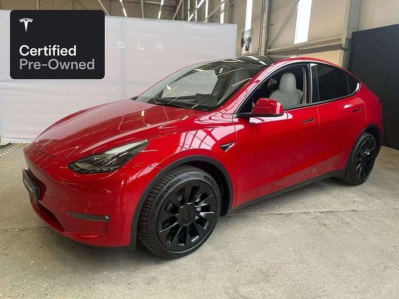 Rood Gebruikt 2021 Tesla Model Y Long Range AWD SUV | € 37.000 (Goede deal) - Afbeelding 1/4