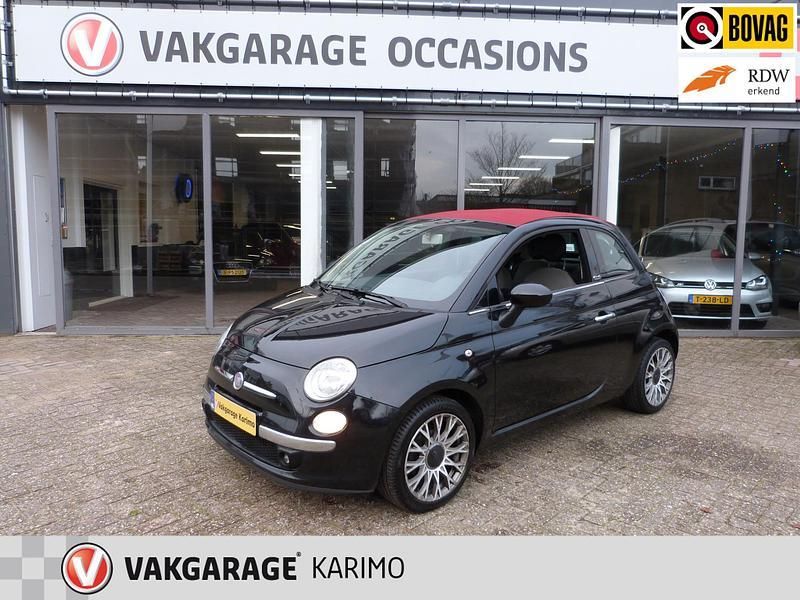Zwart Gebruikt 2010 Fiat 500C Pop Cabriolet | € 3.950 (Eerlijke prijs) - Afbeelding 1/4