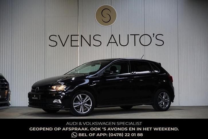 Zwart Occasion 2021 VW Polo R-line Hatchback | € 14.995 (Eerlijke prijs) - Afbeelding 1/4