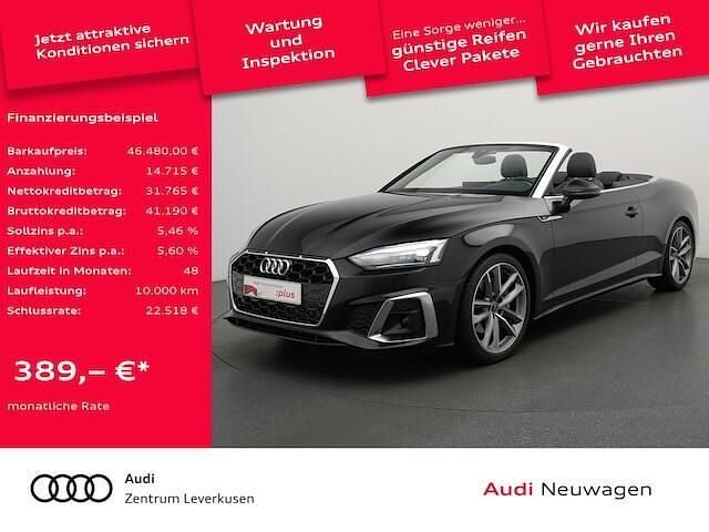Zwart Gebruikt 2024 Audi A5 Cabriolet S-Line Cabriolet | € 53.964 (Eerlijke prijs) - Afbeelding 1/4