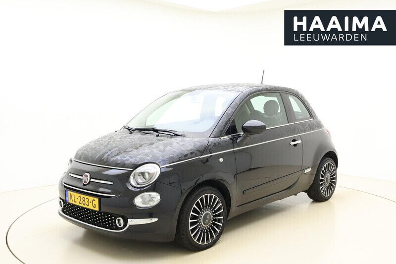 Zwart Gebruikt 2016 Fiat 500 Lounge Hatchback | € 9.450 (Eerlijke prijs) - Afbeelding 1/4