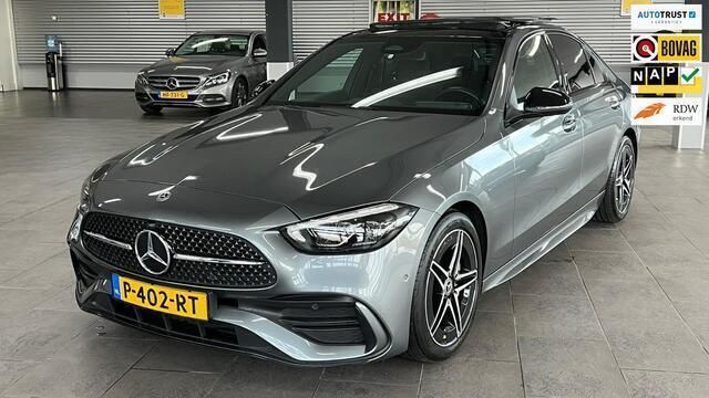 Grijs Gebruikt 2021 Mercedes C220 AMG line Sedan | € 49.995 - Afbeelding 1/4