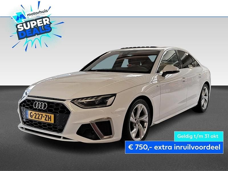 Wit Gebruikt 2020 Audi A4 S-Line Sedan | € 24.940 - Afbeelding 1/4