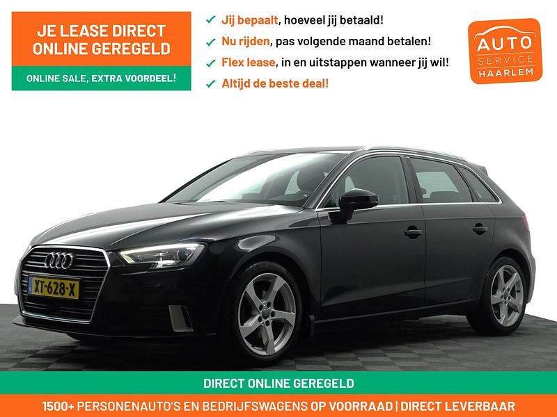 Zwart metallic Occasion 2018 Audi A3 Sportback Sport Hatchback | € 19.900 (Eerlijke prijs) - Afbeelding 1/4