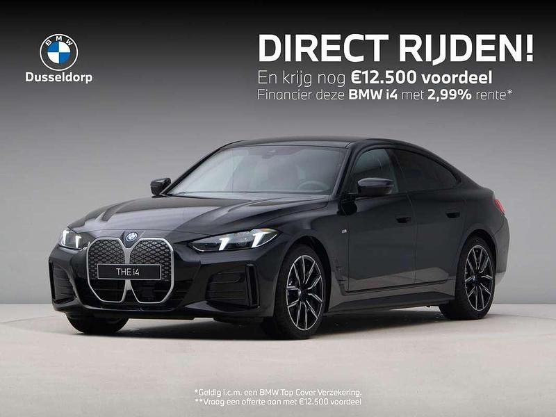 Zwart Nieuw 2025 BMW i4 M Sport Sedan | € 65.638 (Super prijs) - Afbeelding 1/4