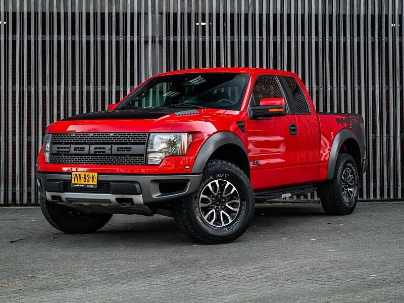 Rood Occasion 2013 Ford F-150 Raptor Pickup | € 28.950 - Afbeelding 1/4