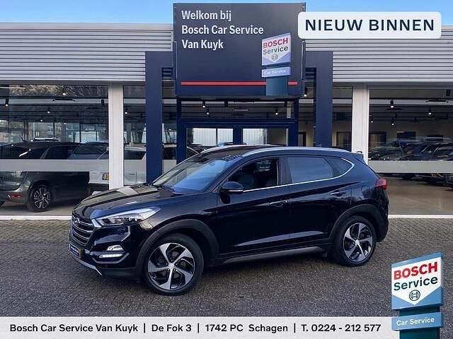 Zwart Gebruikt 2016 Hyundai Tucson Premium SUV | € 18.950 (Eerlijke prijs) - Afbeelding 1/4