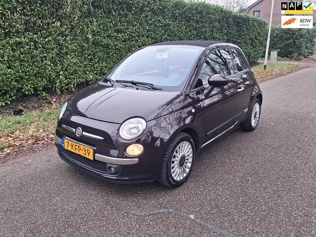 Paars Gebruikt 2013 Fiat 500C Lounge Cabriolet | € 4.999 (Eerlijke prijs) - Afbeelding 1/4