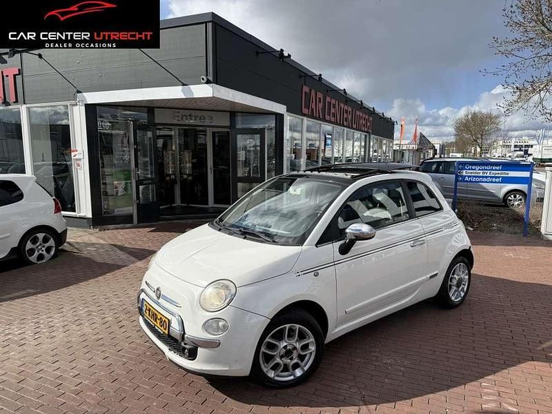 Wit Gebruikt 2008 Fiat 500 Lounge Hatchback | € 3.950 (Eerlijke prijs) - Afbeelding 1/4