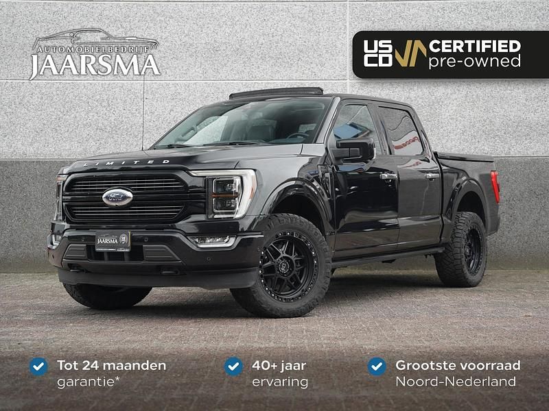 Blauw (metallic) Gebruikt 2022 Ford F-150 Limited Pickup | € 67.900 - Afbeelding 1/4