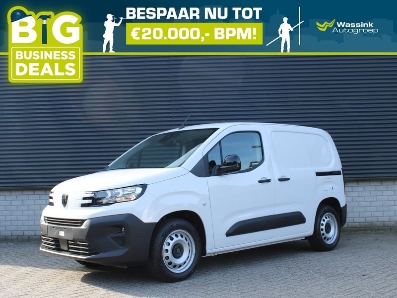 Wit Nieuw 2024 Peugeot Partner MPV | € 20.794 (Eerlijke prijs) - Afbeelding 1/3
