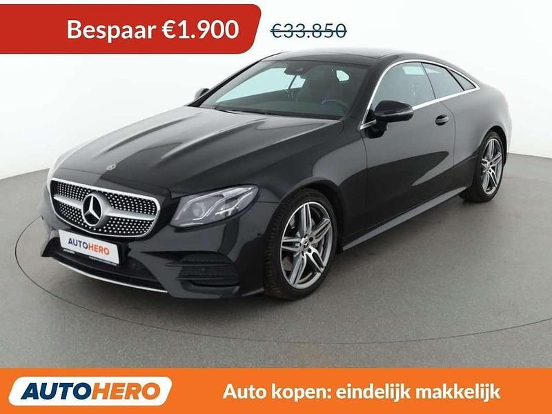 Zwart Occasion 2017 Mercedes E200 AMG line Coupé | € 32.149 (Eerlijke prijs) - Afbeelding 1/3