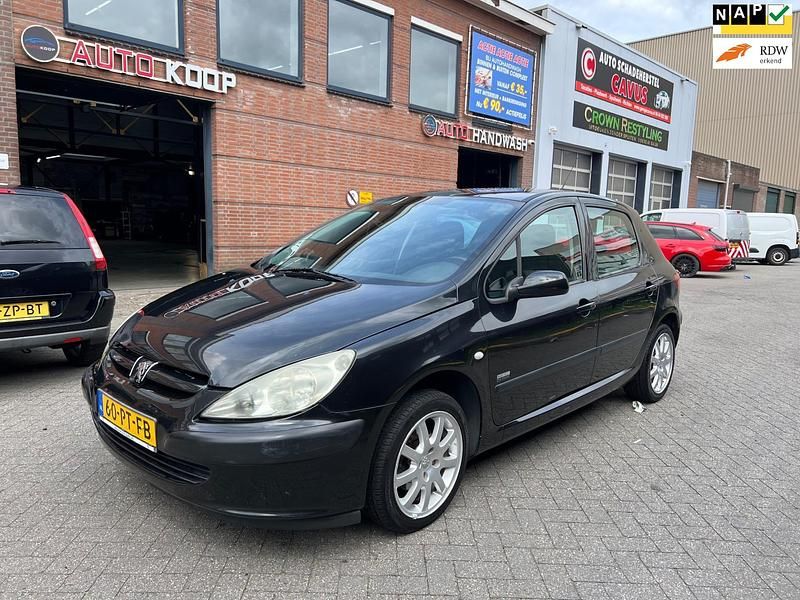 Zwart Gebruikt 2004 Peugeot 307 Hatchback | € 1.250 (Eerlijke prijs) - Afbeelding 1/4
