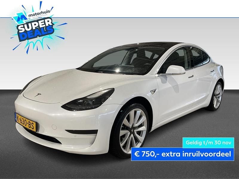Wit Gebruikt 2020 Tesla Model 3 Standard Range Sedan | € 18.990 (Eerlijke prijs) - Afbeelding 1/4