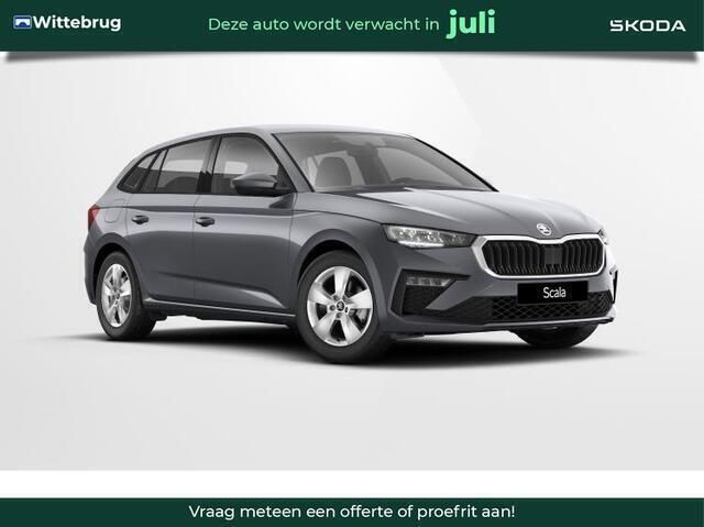 Grijs, metallic lak Nieuw 2024 Skoda Scala Selection Hatchback | € 31.280 (Eerlijke prijs) - Afbeelding 1/4