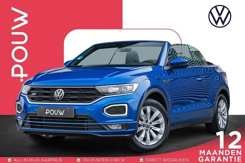 Blauw Occasion 2021 VW T-Roc Cabriolet R-line Cabriolet | € 28.900 (Eerlijke prijs) - Afbeelding 1/4