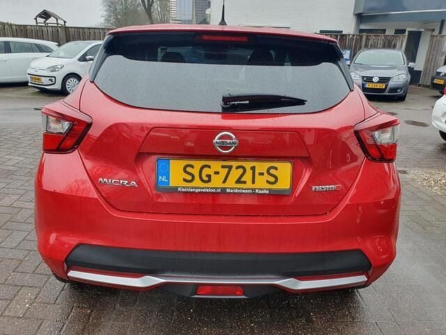 Occasion Nissan Micra Acenta 71 PK (52 kW) 2018 Rood Hatchback