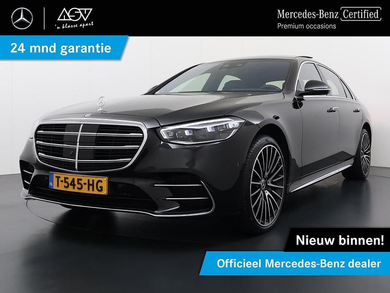 Zwart Gebruikt 2021 Mercedes S580 AMG line Sedan | € 116.880 - Afbeelding 1/4