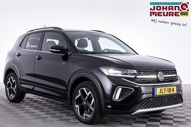 Zwart Occasion 2025 VW T-Cross R-line SUV | € 29.900 (Eerlijke prijs) - Afbeelding 1/4