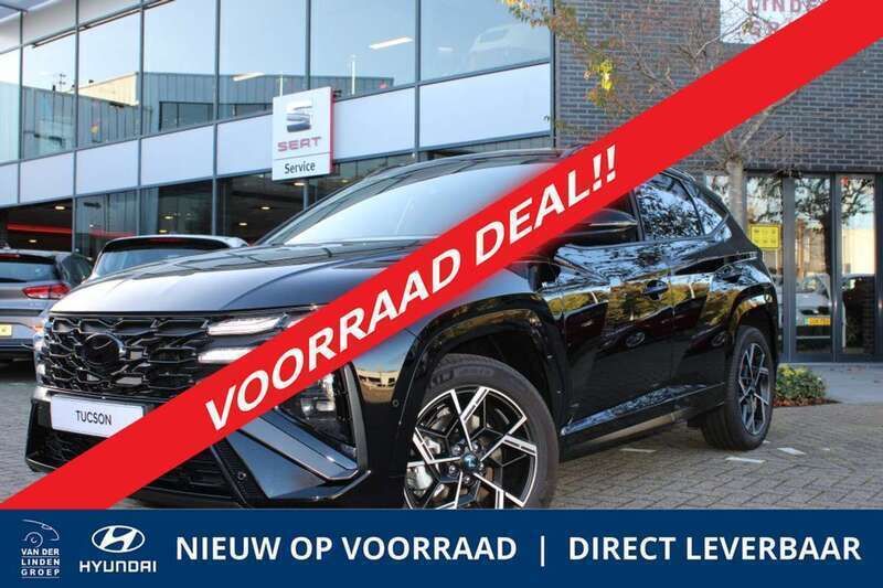 Zwart, metallic lak Nieuw 2025 Hyundai Tucson N Line SUV | € 54.564 - Afbeelding 1/4