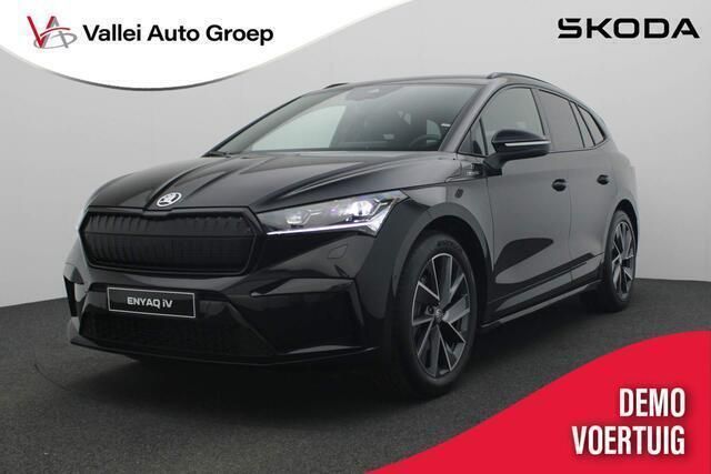 Zwart Gebruikt 2023 Skoda Enyaq iV SportLine SUV | € 60.929 - Afbeelding 1/4