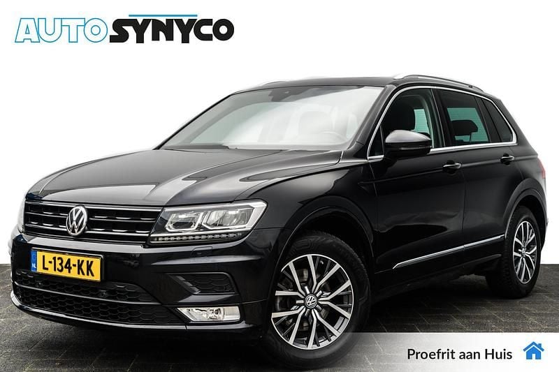 Zwart Gebruikt 2017 VW Tiguan Comfortline SUV | € 17.400 (Eerlijke prijs) - Afbeelding 1/4